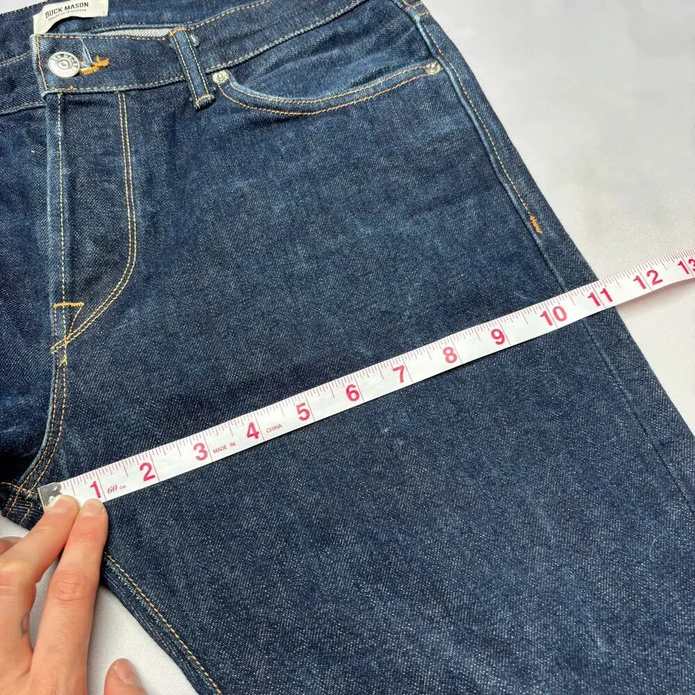 Buck Mason Slim Fit Selvedge 13oz Denim Jeans Men's 32x27.5 Made in USA